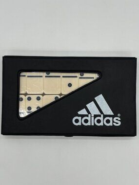 Adidas Limited Edition Dominoes Set Vinyl Travel Case Double Six Ivory Classic